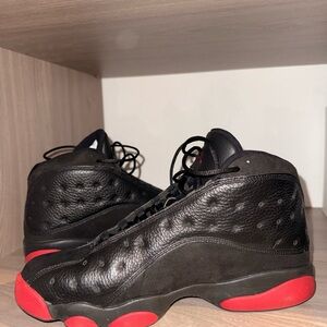 Jordan Black and Red Sneakers